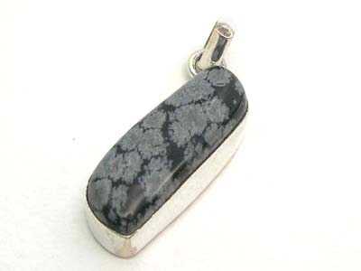 Design 1729: black obsidian pendants