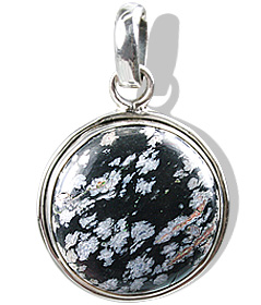 Design 1735: black,gray obsidian pendants