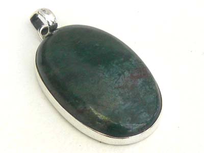 Design 1736: green bloodstone pendants