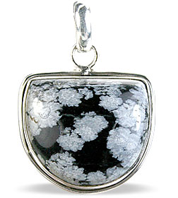 Design 1743: black,gray obsidian pendants