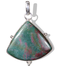 Design 1747: green,red bloodstone pendants