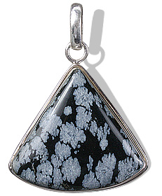 Design 1750: black obsidian pendants