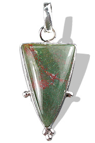 Design 1751: green,red bloodstone pendants