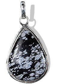 Design 1753: black obsidian drop pendants