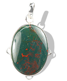 Design 1758: green bloodstone pendants