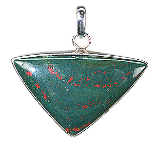 Design 1760: green bloodstone pendants