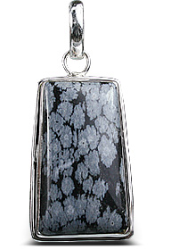 Design 1766: black,gray obsidian pendants