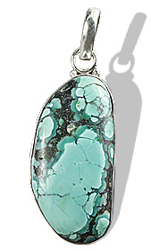 Design 1846: blue turquoise pendants