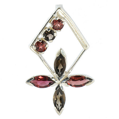 Design 18620: multi-color multi-stone pendants
