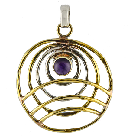 Design 18823: purple amethyst pendants