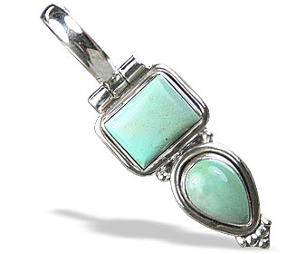 Design 3006: blue turquoise pendants