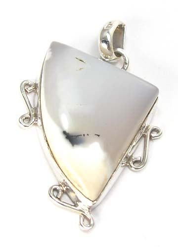 Design 5096: black,white opal pendants