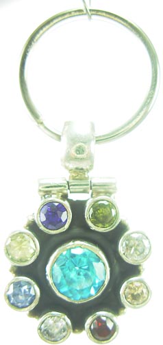Design 5208: Multi cubic zirconia pets pendants