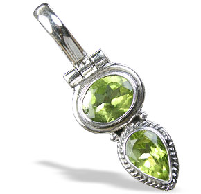 Design 5276: green peridot pendants