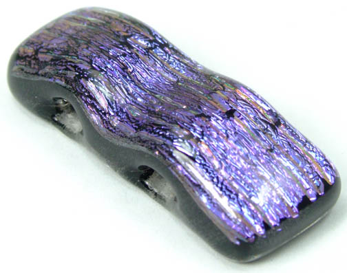 Design 5480: purple dichroic glass pendants