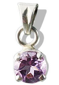 Design 618: purple amethyst solitaires pendants