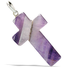 Design 6346: purple amethyst cross pendants