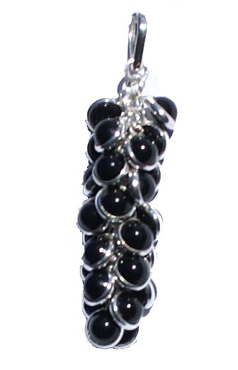 Design 6493: black onyx drop pendants