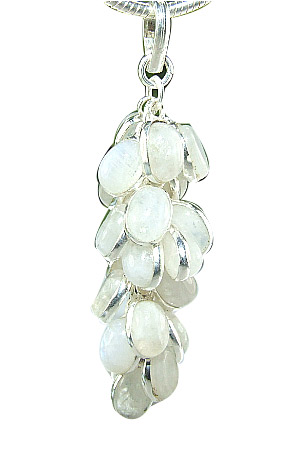 Design 6497: white moonstone pendants