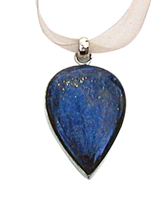 Design 665: blue lapis lazuli drop pendants