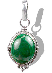 Design 7000: green malachite pendants
