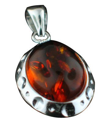 Design 7117: orange amber pendants
