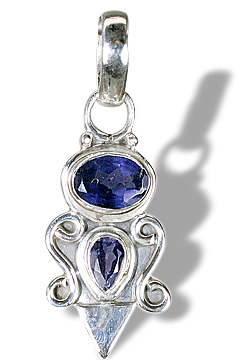Design 715: blue iolite pendants
