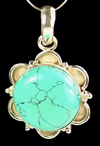 Design 716: blue turquoise pendants
