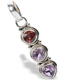 Design 719: purple garnet pendants