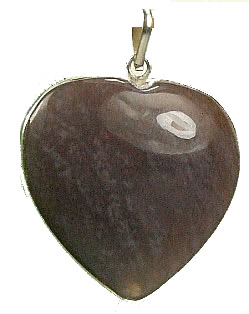 Design 7265: brown agate heart pendants