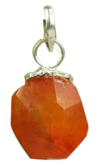 Design 7266: orange carnelian pendants