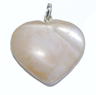 Design 7270: white moonstone heart pendants