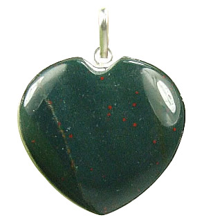 Design 7271: green,red bloodstone heart pendants