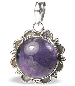 Design 732: purple amethyst flower pendants