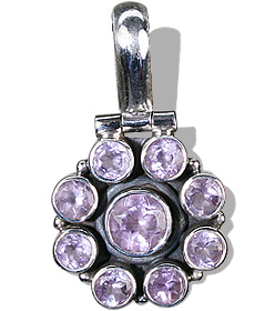 Design 733: purple amethyst flower pendants