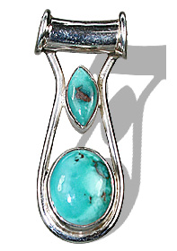 Design 7335: green turquoise pendants