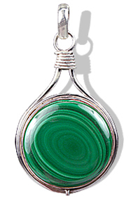 Design 740: green malachite pendants
