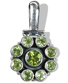 Design 741: green peridot pendants