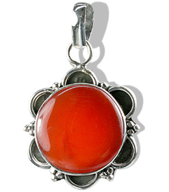 Design 744: orange carnelian pendants