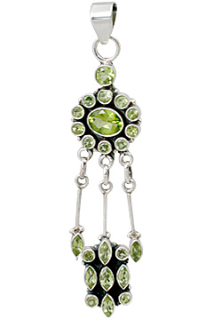 Design 748: green peridot pendants