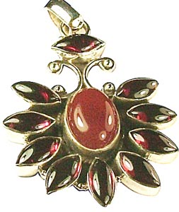 Design 750: red garnet pendants