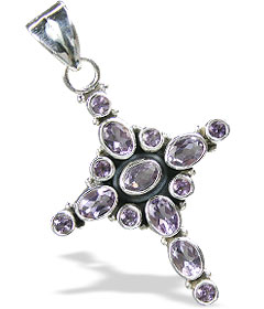Design 766: purple amethyst christian pendants
