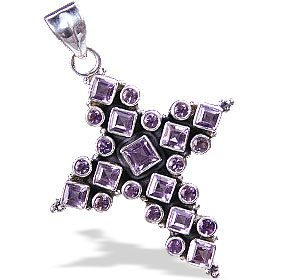 Design 771: purple amethyst christian pendants