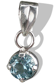 Design 8000: blue blue topaz mini pendants