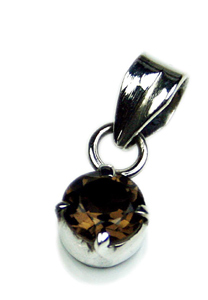 Design 8001: brown smoky quartz mini pendants