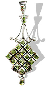 Design 8046: green peridot pendants