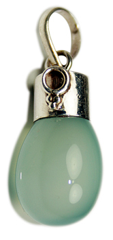 Design 8346: Green opalite pendants