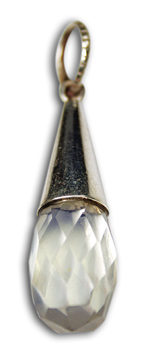 Design 8349: white opalite pendants