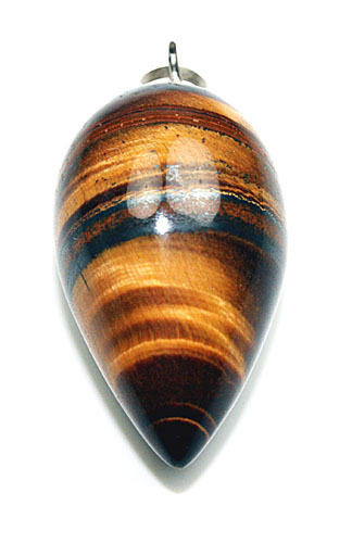 Design 8420: brown tiger eye drop pendants