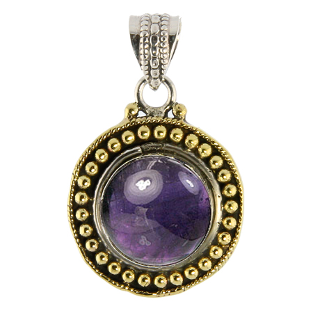 Design 8435: purple amethyst pendants